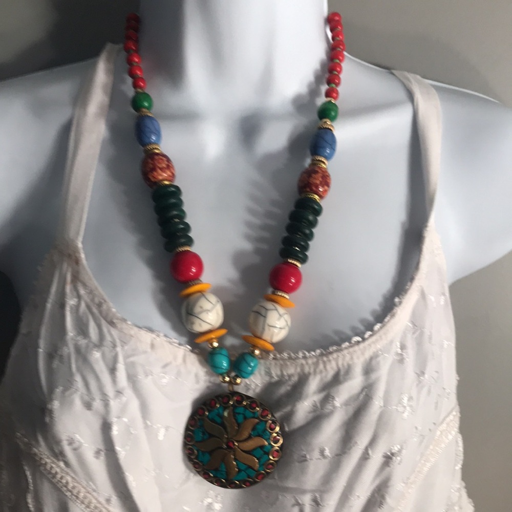 NWT.  Sacred Threads Necklace. CL/GR06